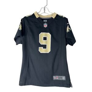 Nike On Field Drew Brees New Orleans Saints NFL Jersey Black Youth Medium 10/12